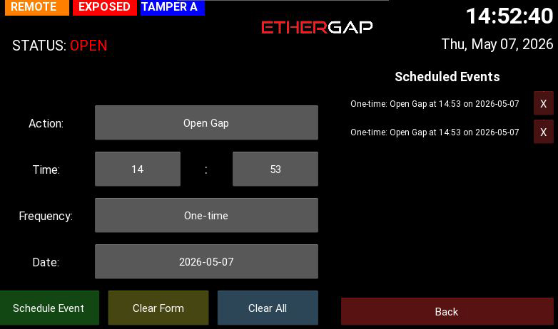 Automated Scheduling Operation